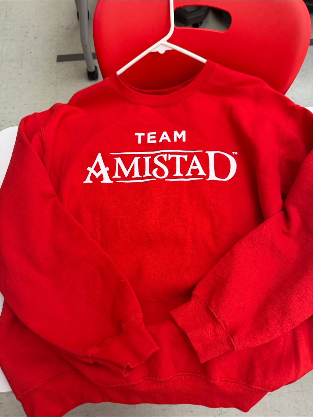 Team Amistad Red Crewneck Sweatshirt - Women
